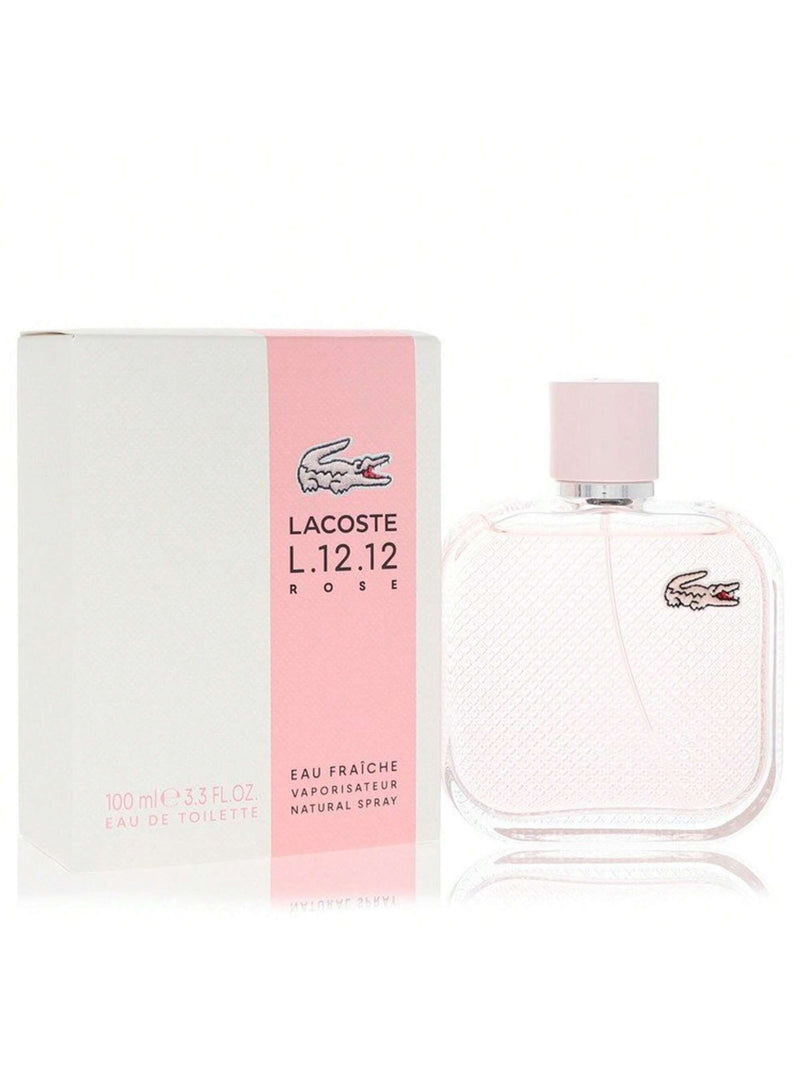 Lacoste Eau De Lacoste L.12.12 Rose Eau Fraiche by Lacoste Women Eau De Toilette Spray 3.3 oz