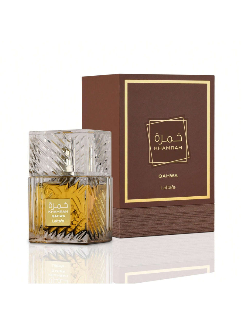 Lattafa Khamrah Qahwa By Lattafa Eau De Parfum Spray (Unisex) 3.4 Oz
