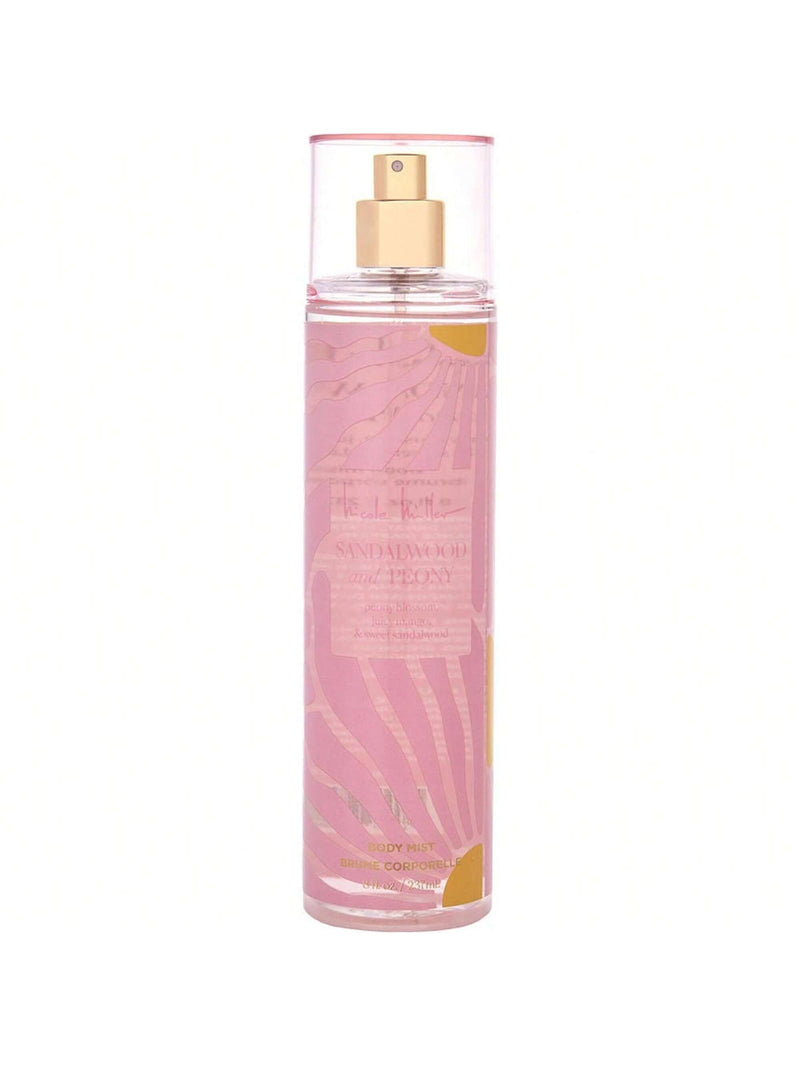 Sandalwood and Peony by Nicole Miller, 8 oz Body Mist for Women