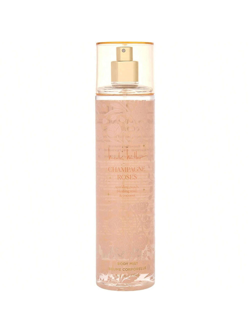 Champagne Roses by Nicole Miller, 8 oz Body Mist for Women