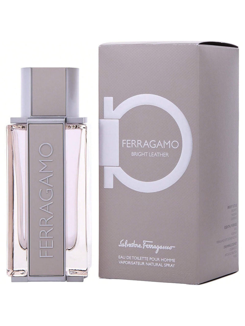 Salvatore Ferragamo Bright Leather by Salvatore Ferragamo Men Eau De Toilette Spray 3.4 oz
