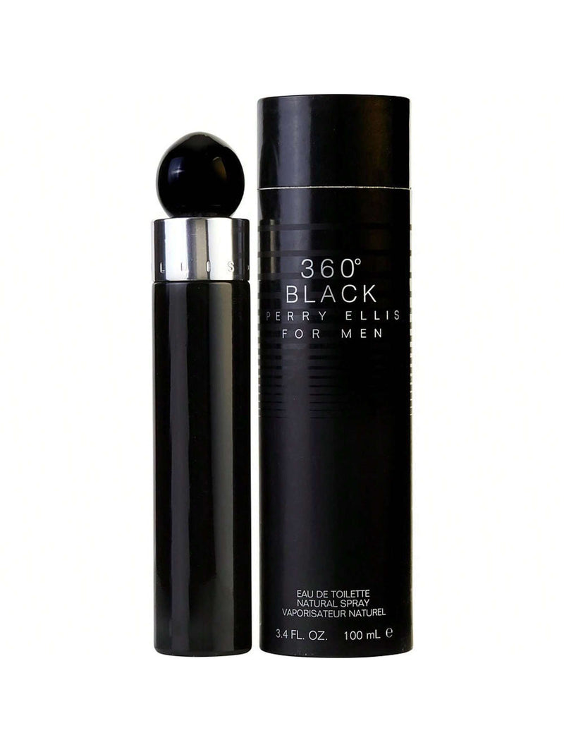 Perry Ellis 360 Black by Perry Ellis, 3.4 oz EDT Spray for Men
