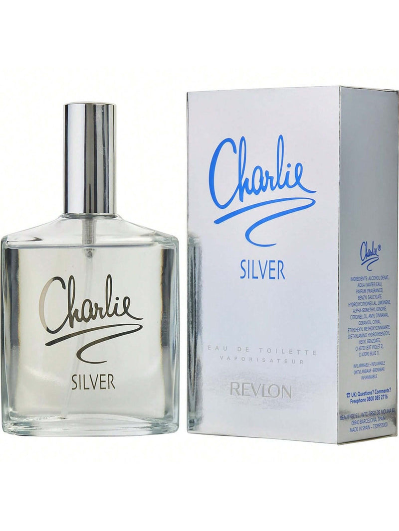 Charlie Silver by Revlon, 3.4 oz EDT Spray for Women