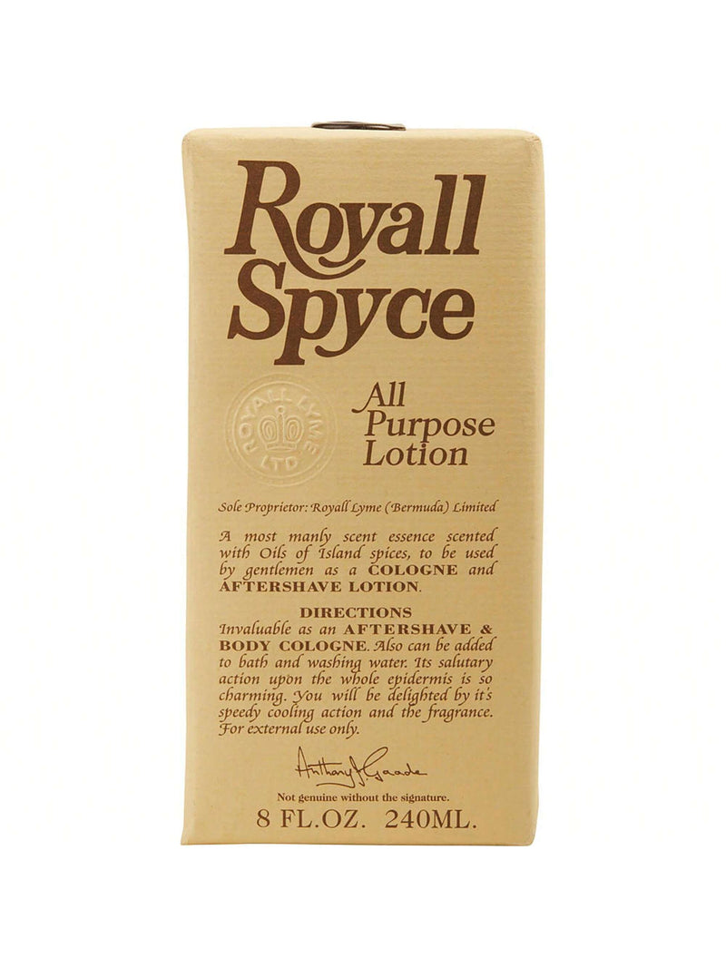 Royall Spyce by Royall Fragrances, 8 oz All Purpose Lotion for Men