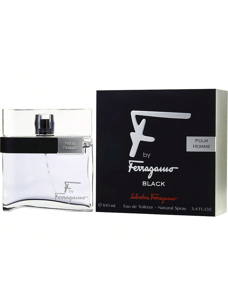 F Black by Salvatore Ferragamo, 3.4 oz EDT Spray for Men