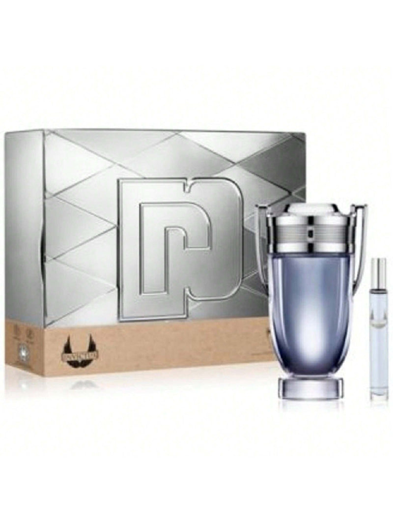 Paco Rabanne Invictus 2 Pcs Set For Men: 6.8 Eau De Toilette Spray + 0.34 Eau De Toilette Spray