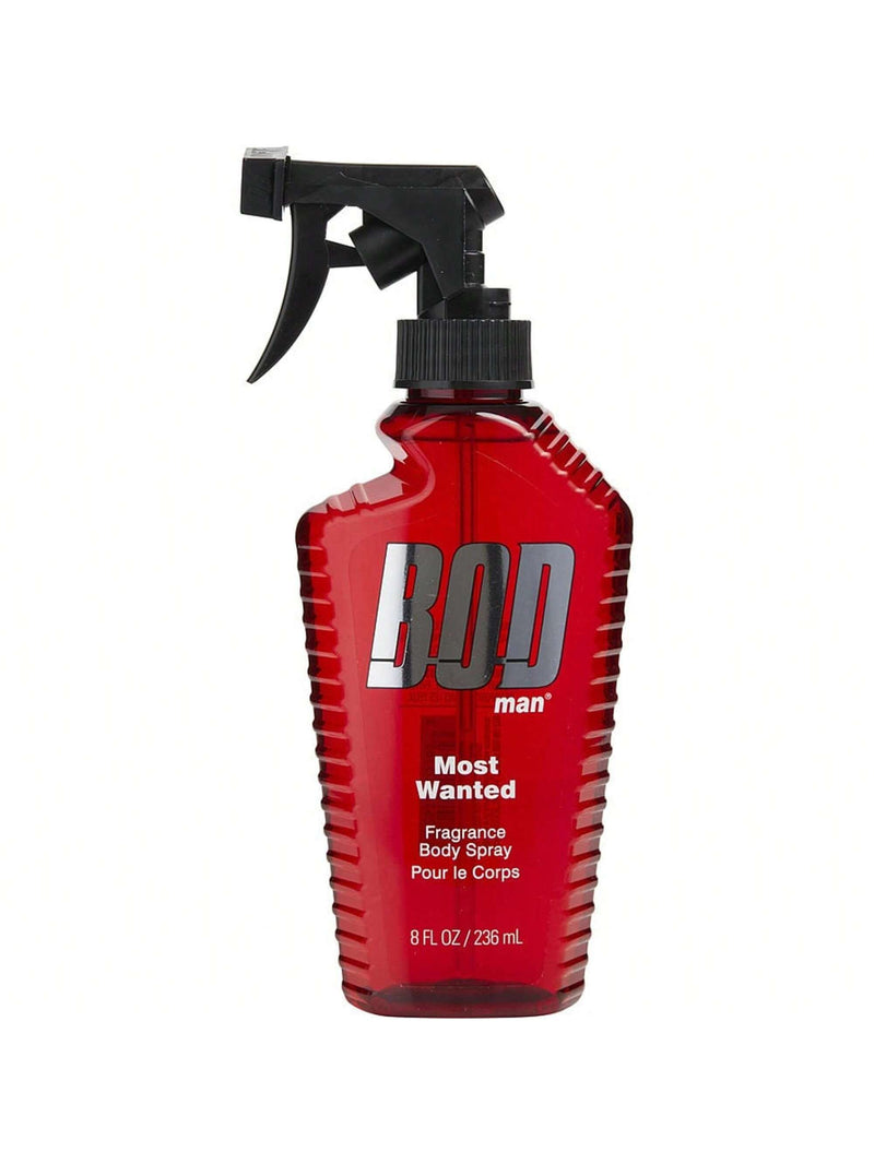 Bod Man Most Wanted by Parfums De Coeur, 8oz Frgrance Body Spray men