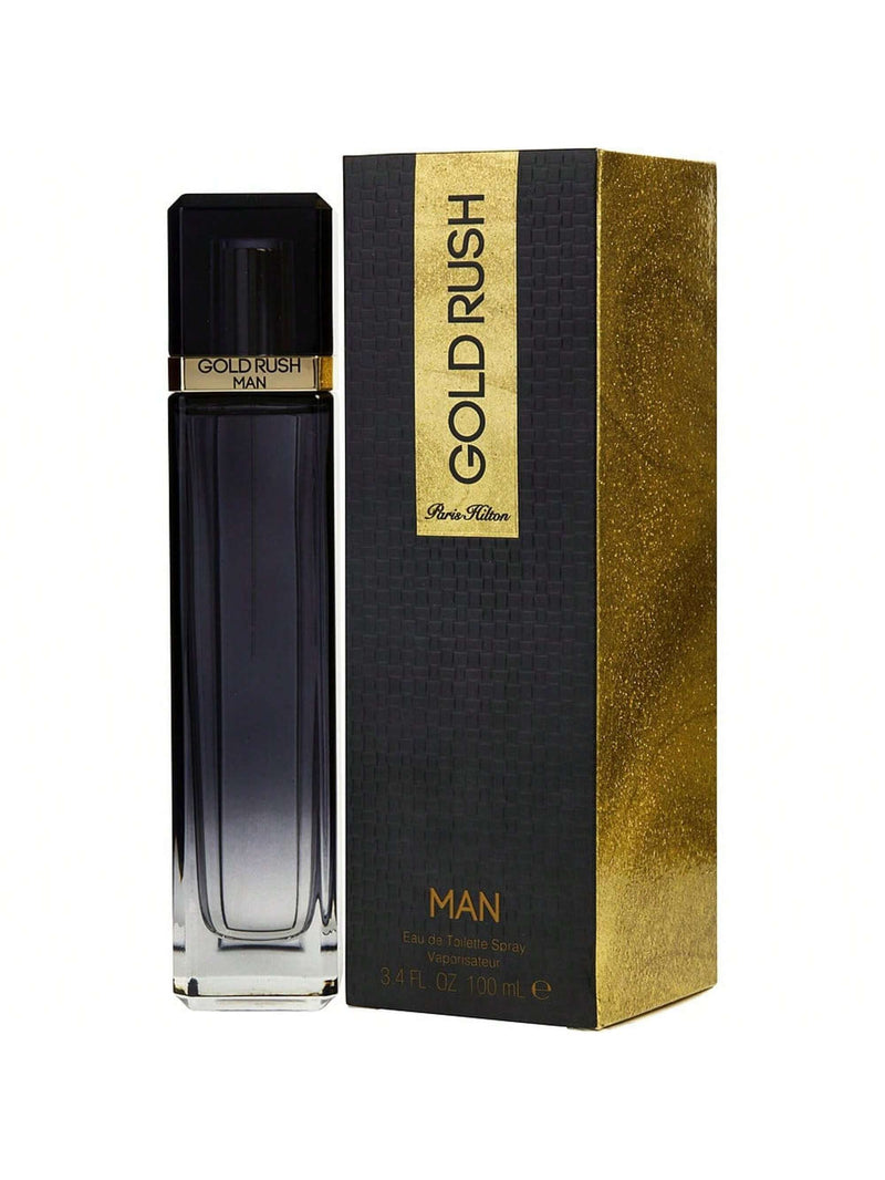 Gold Rush by Paris Hilton, 3.4 oz EDT Spray for Men