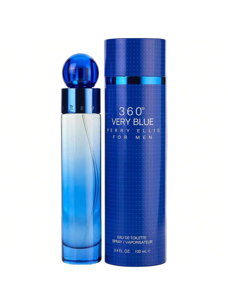 Perry Ellis 360 Very Blue by Perry Ellis, 3.4 oz EDT Spray for Men