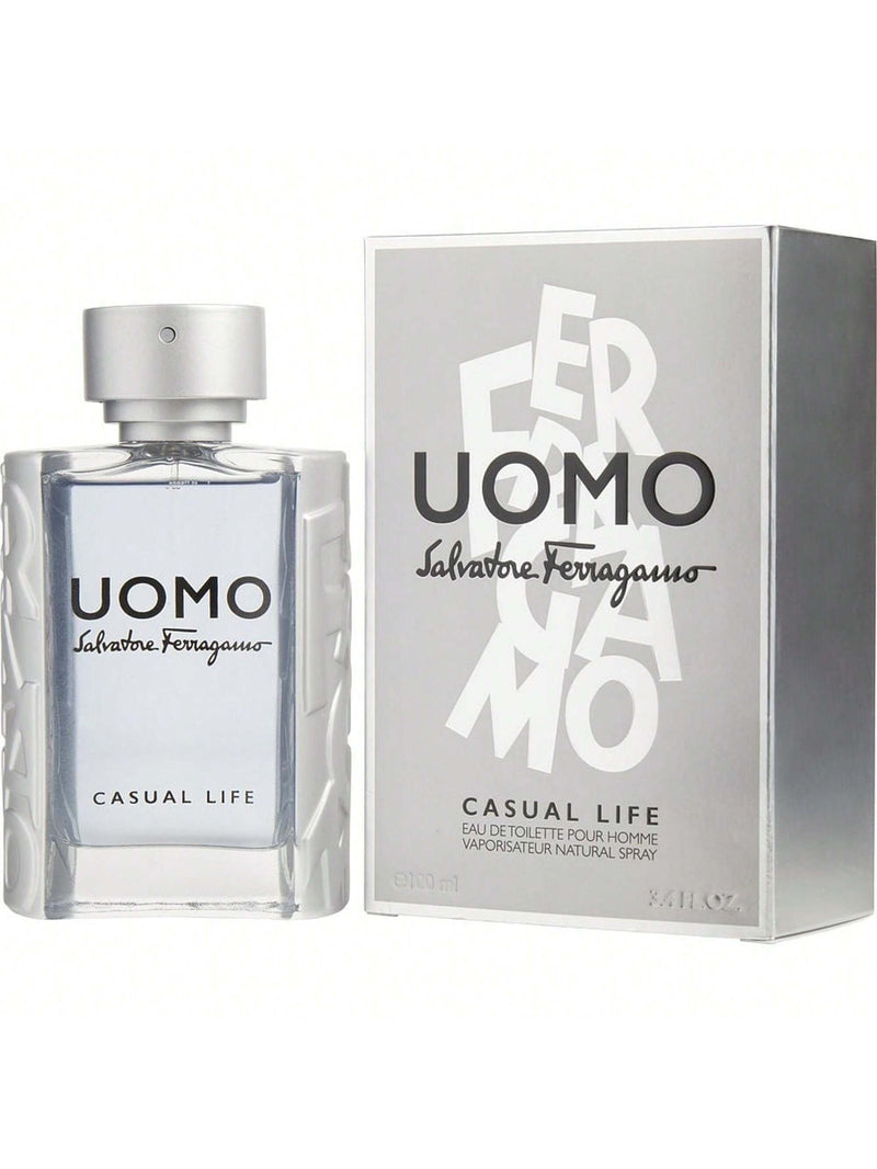 Uomo Casual Life by Salvatore Ferragamo, 3.4 oz EDT Spray for Men