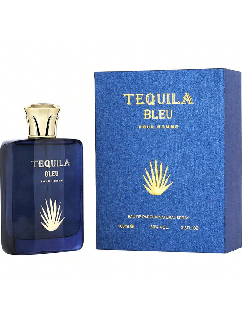 Tequila Pour Homme Bleu by Tequila Perfumes Men Eau De Parfum Spray 3.3 oz