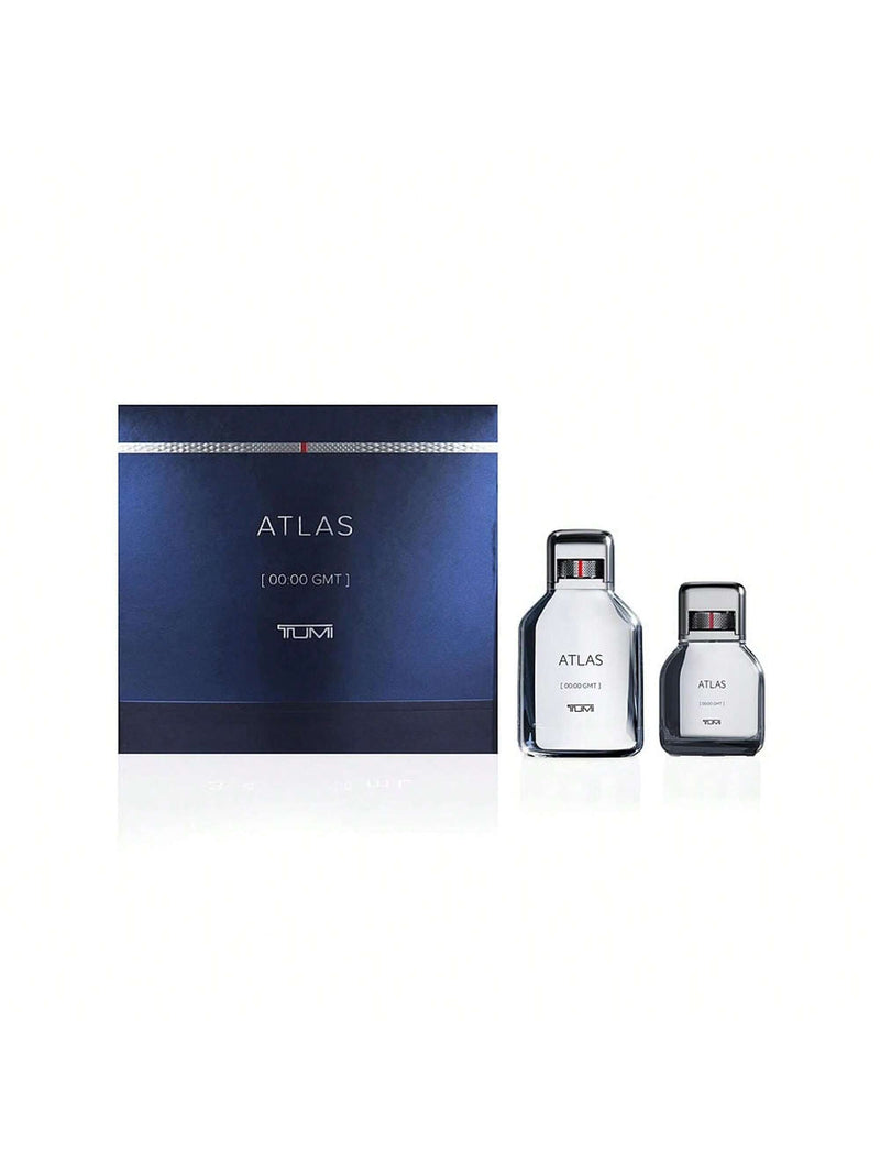 Atlas by Tumi for Men - 2 Pc Gift Set 3.4oz EDP Spray, 1oz EDP Spray