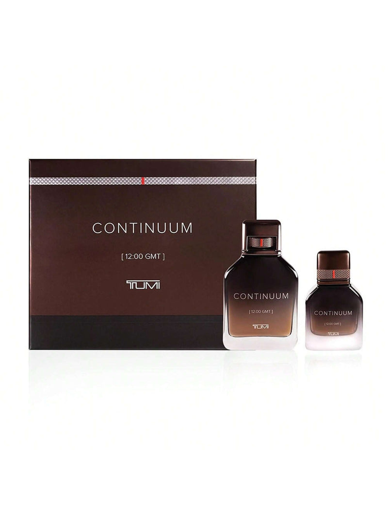 Continuum by Tumi for Men - 2 Pc Gift Set 3.4oz EDP Spray, 1oz EDP Spray