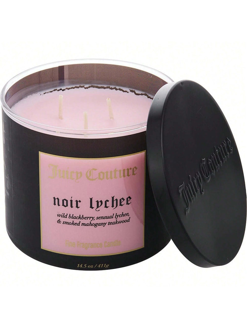Juicy Couture 14.5 oz Soy Wax Blend 3 Wick Candle - Noir Lychee