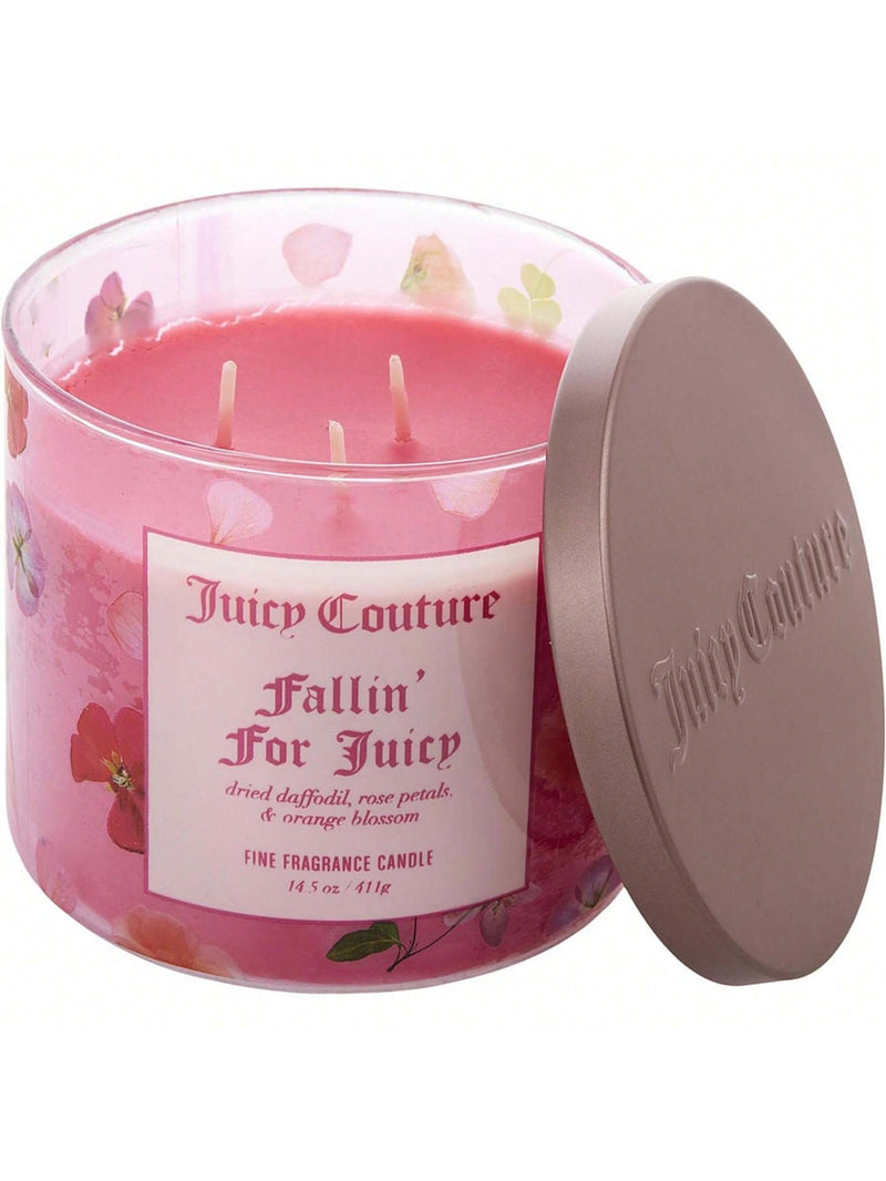 Juicy Couture 14.5 oz Soy Wax Blend 3 Wick Candle - Fallin' For Juicy