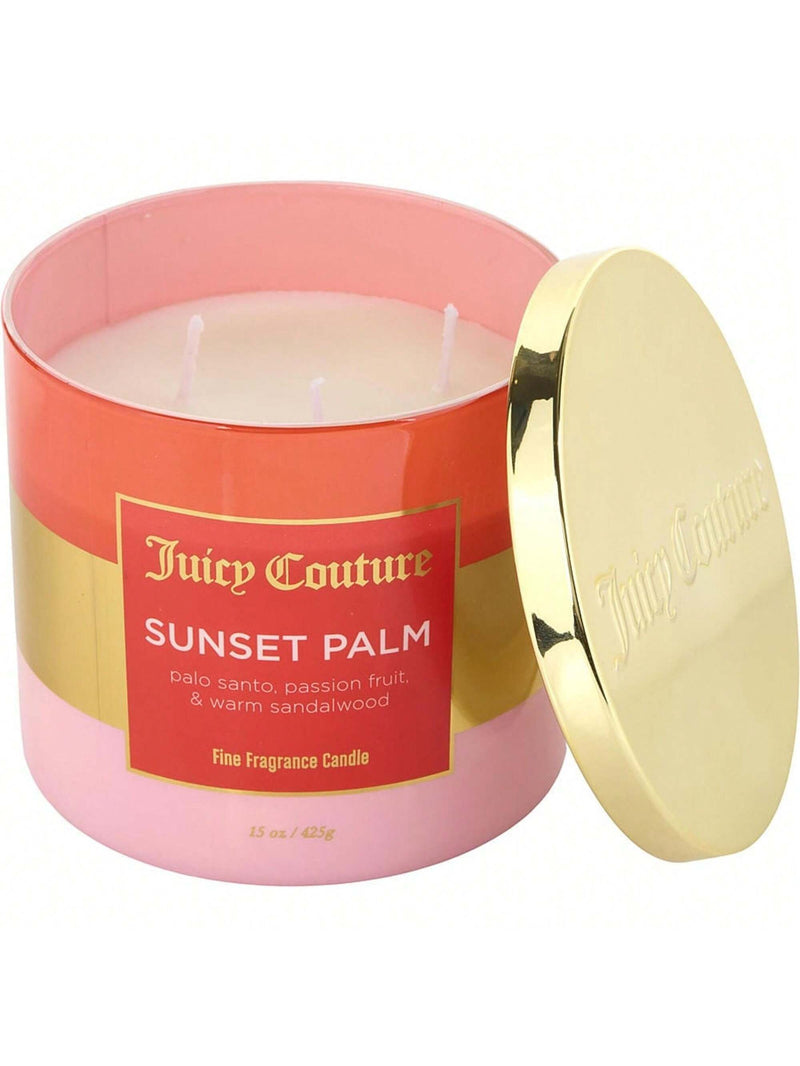 Juicy Couture 14.5 oz Soy Wax Blend 3 Wick Candle - Sunset Palm