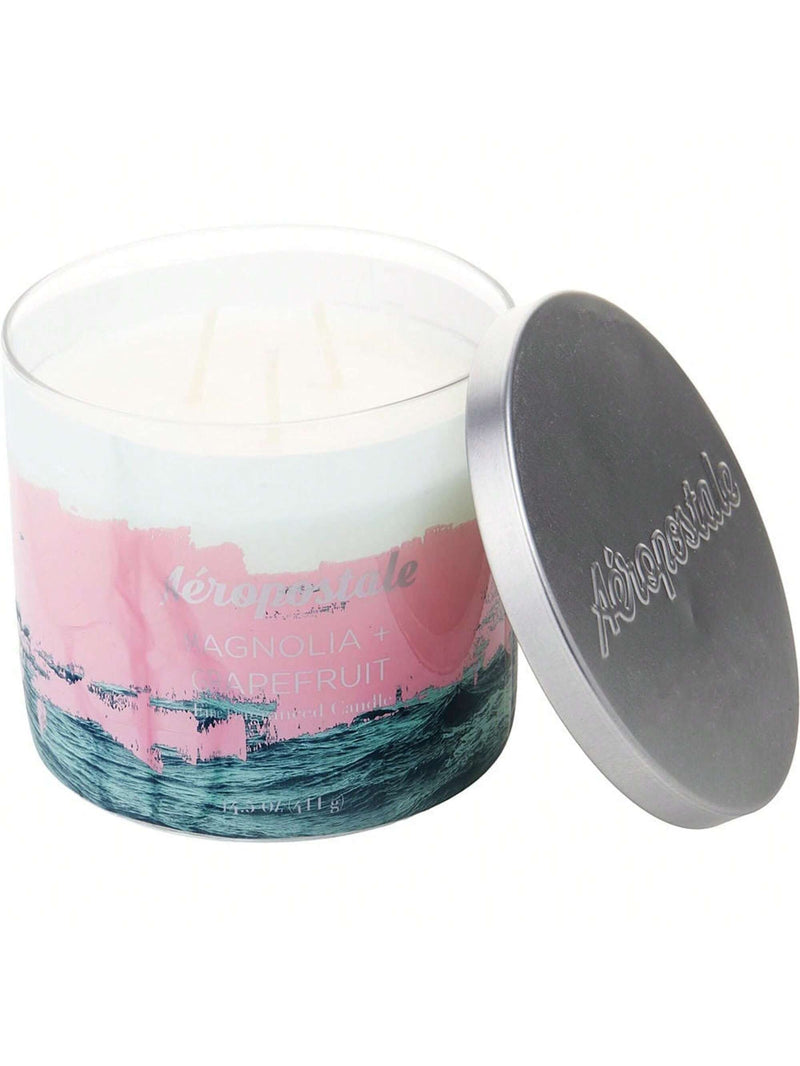 Aeropostale 14.5oz Soy Wax Blend 3 Wick Candle - Magnolia & Grapefruit