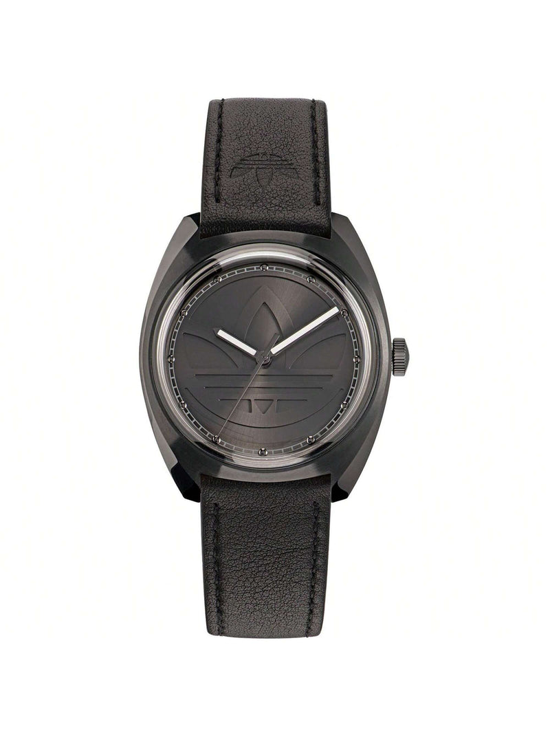 Adidas Men's Originals Fashion Edition One AOFH22514 Strap Black Dial Quartz Movement Buckle Clasp 40mm Round Watch