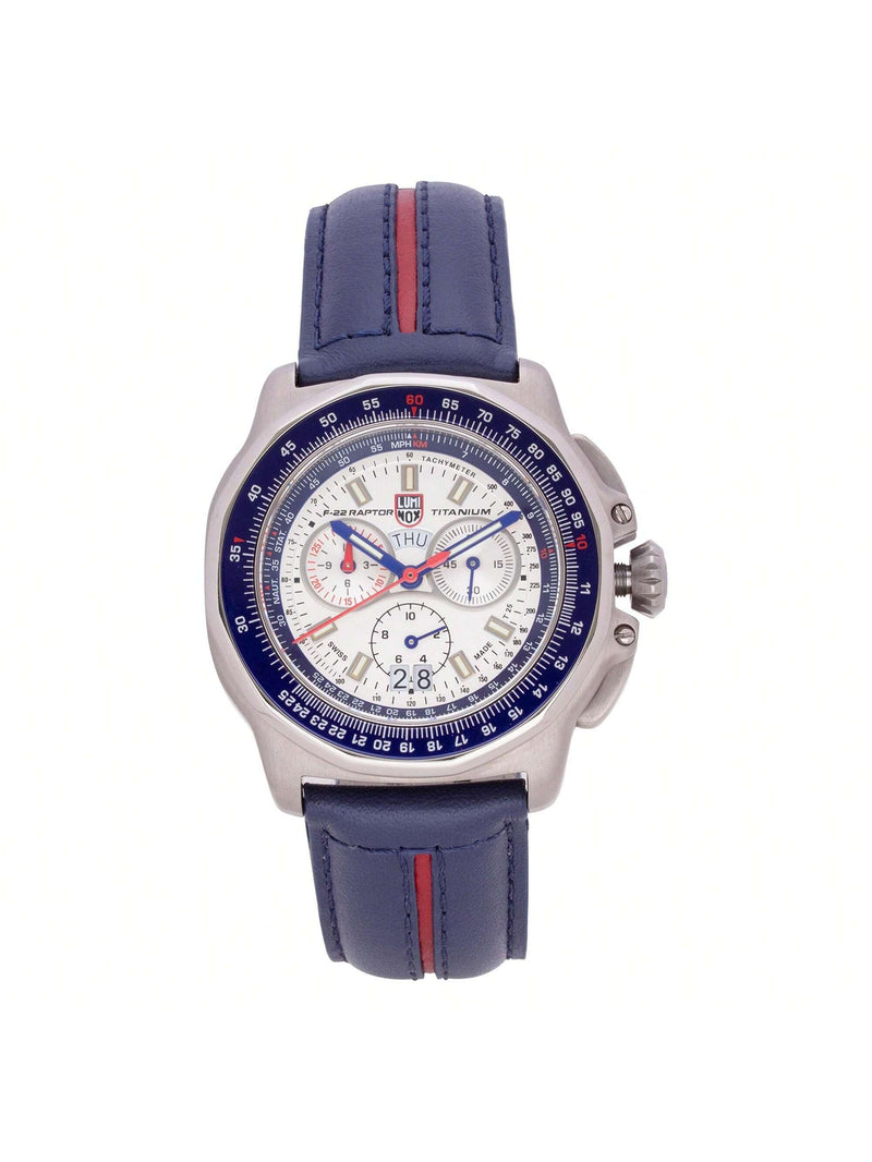 Luminox Men's F-22 Raptor 9273 Strap Silver Dial Quartz Movement Buckle Clasp 44mm Round Watch