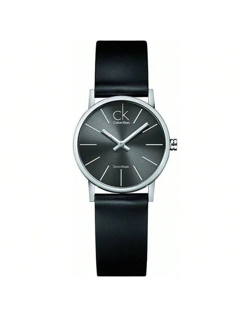 Calvin Klein Women's Post Minimal K7622107 Strap Grey Dial Quartz Movement Buckle Clasp 29mm Round Watch