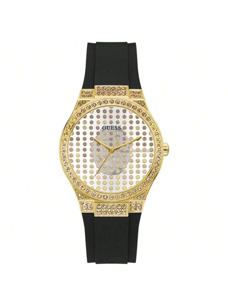 Guess Women's Radiance GW0482L1 Strap Grey Dial Quartz Movement Buckle Clasp 40mm Round Watch