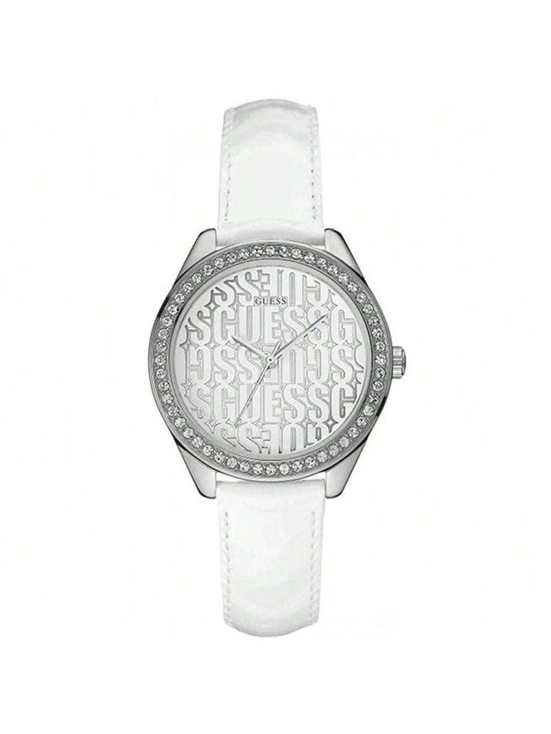 Guess Women's Trance W0560L1 Bracelet Silver Dial Quartz Movement Foldover Clasp 36mm Round Watch