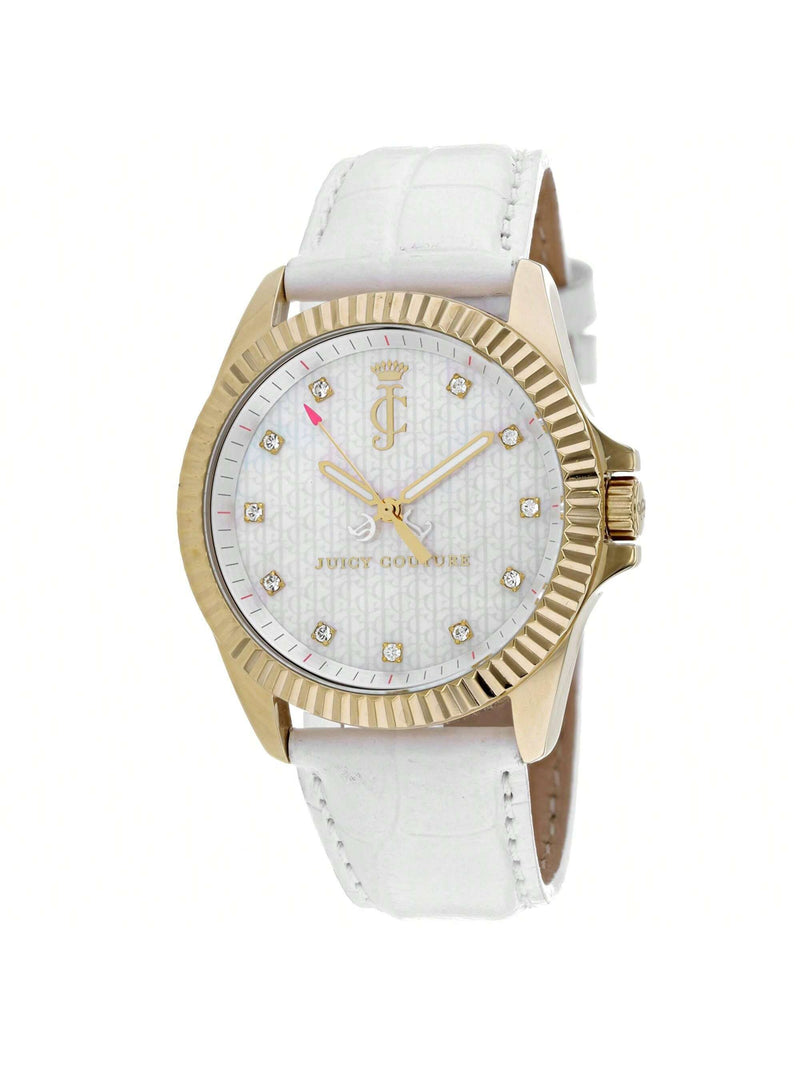 Juicy Couture Women's Stella 1900930 Strap Multicolor Dial Quartz Movement Buckle Clasp 40mm Round Watch