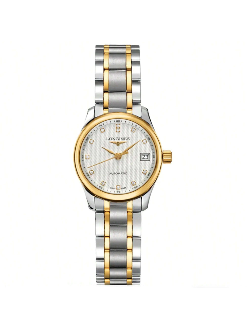 Longines Women's Master L21285777 Bracelet Silver Dial Automatic Movement Foldover Clasp 25mm Round Watch