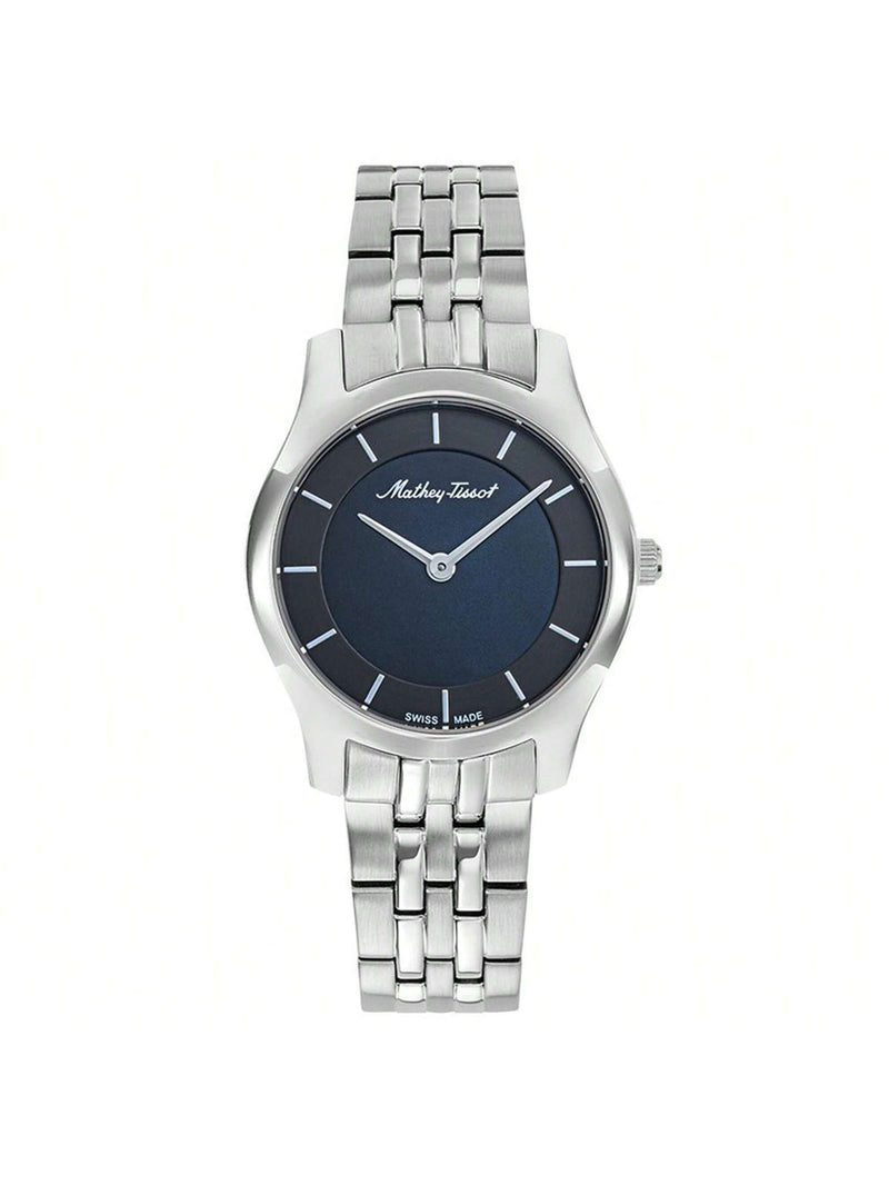 Mathey Tissot Women's Tacy D949AN Bracelet Black Dial Quartz Movement Deployment Clasp 32mm Round Watch