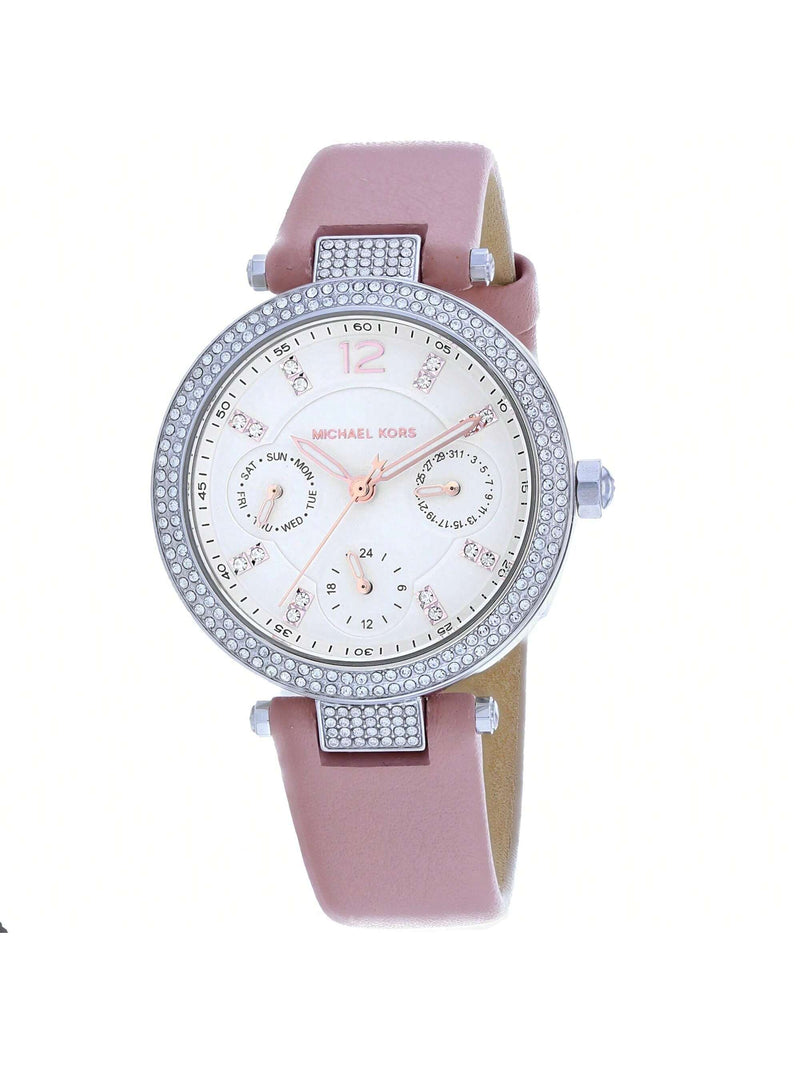 Michael Kors Women's Parker MK2914 Strap White Dial Quartz Movement Buckle Clasp 34mm Round Watch