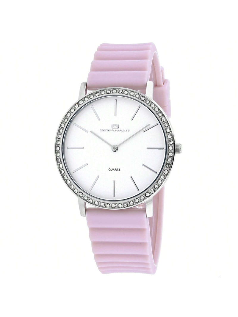 Oceanaut Women's Ripple OC0263 Strap White Dial Quartz Movement Buckle Clasp 40mm Round Watch