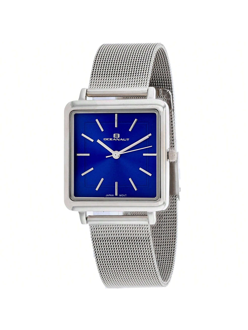 Oceanaut Women's Traditional OC0282 Bracelet Blue Dial Quartz Movement Jewelry Clasp 30mm Square Watch