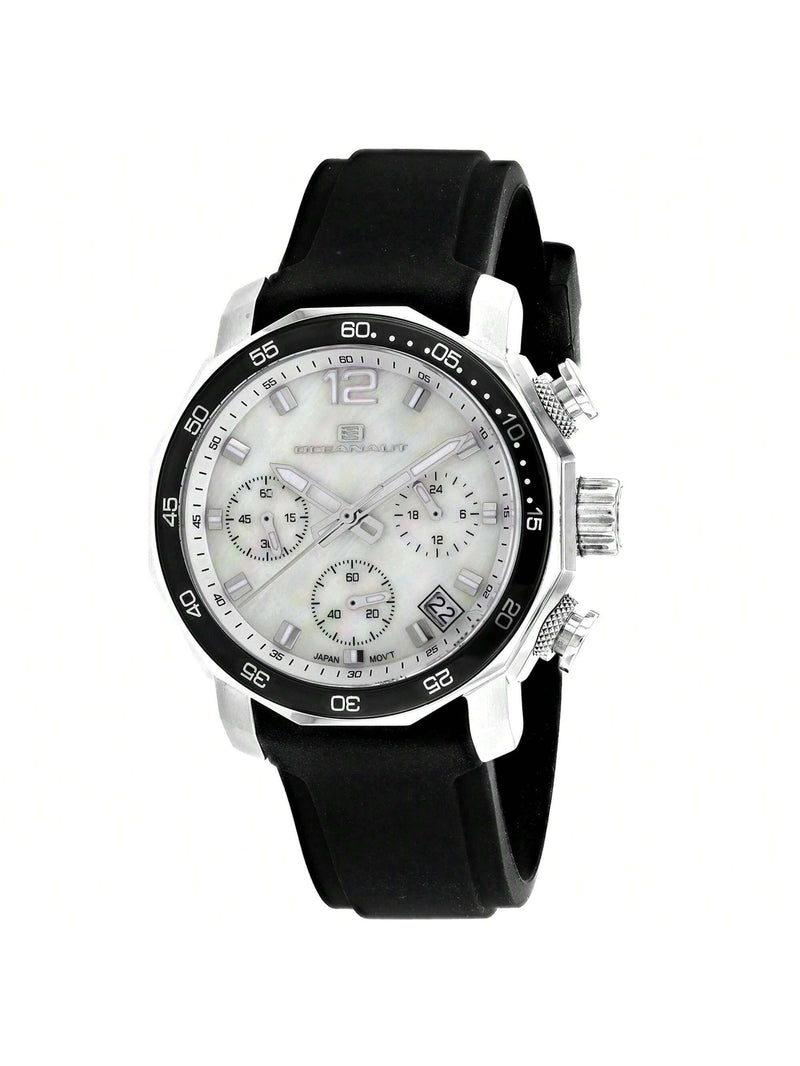 Oceanaut Women's Tune OC0460 Strap Mother of pearl Dial Quartz Movement Buckle Clasp 38mm Round Watch