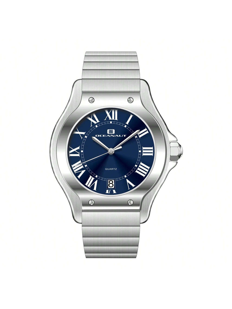 Oceanaut Women's Rayonner OC1291 Bracelet Blue Dial Quartz Movement Deployment Clasp 35mm Round Watch