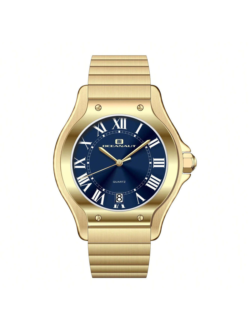 Oceanaut Women's Rayonner OC1296 Bracelet Blue Dial Quartz Movement Deployment Clasp 35mm Round Watch