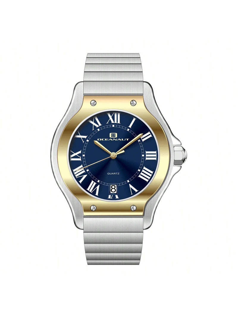 Oceanaut Women's Rayonner OC1298 Bracelet Blue Dial Quartz Movement Deployment Clasp 35mm Round Watch