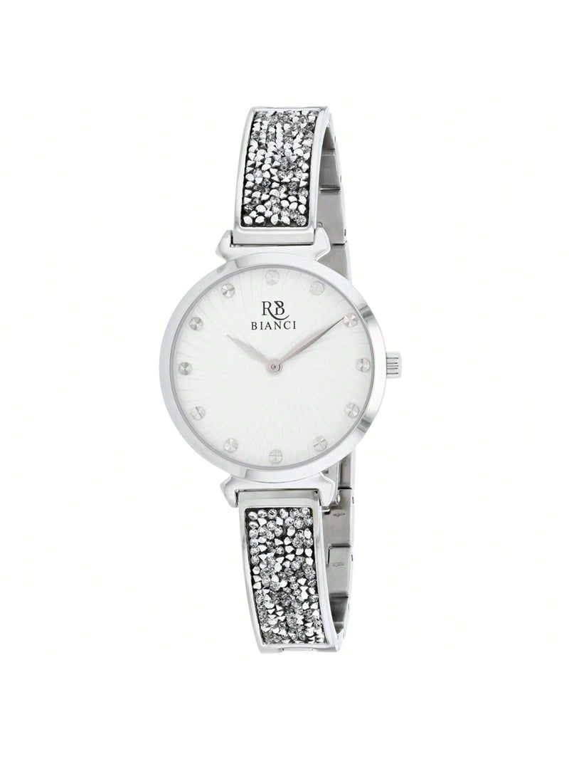 Roberto Bianci Women's Billare RB0200 Bracelet White Dial Quartz Movement Deployment Clasp 34mm Round Watch
