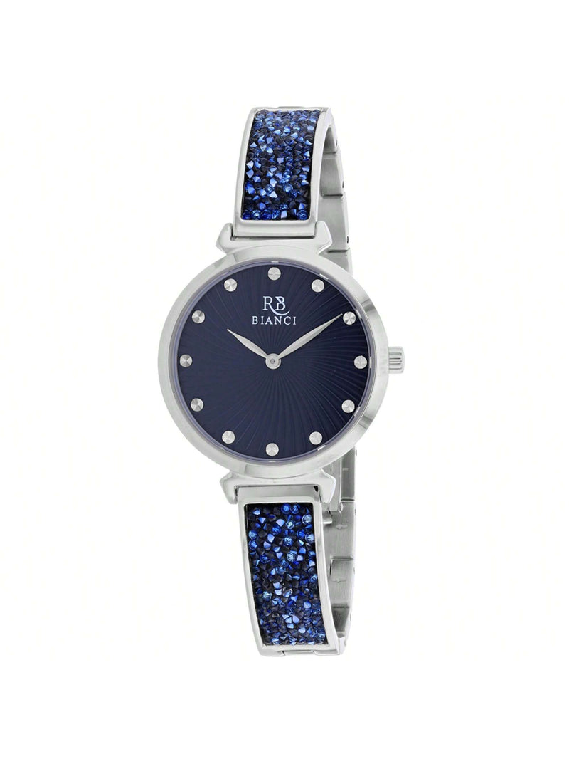 Roberto Bianci Women's Billare RB0202 Bracelet Blue Dial Quartz Movement Deployment Clasp 34mm Round Watch