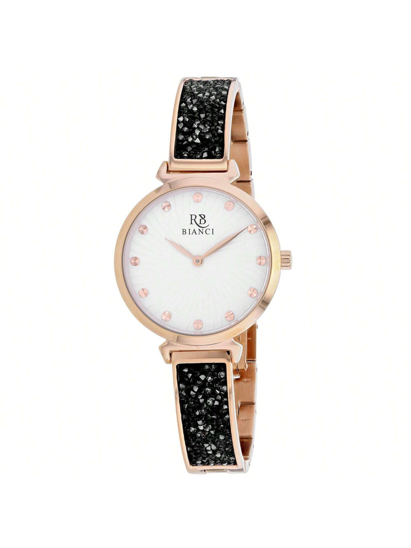 Roberto Bianci Women's Billare RB0204 Bracelet White Dial Quartz Movement Deployment Clasp 34mm Round Watch