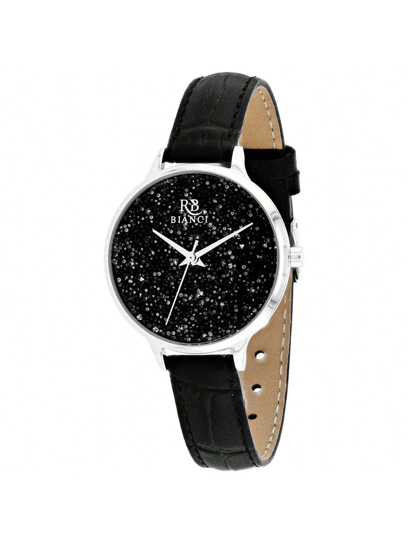 Roberto Bianci Women's Gemma RB0243 Strap Black Dial Quartz Movement Buckle Clasp 32mm Round Watch