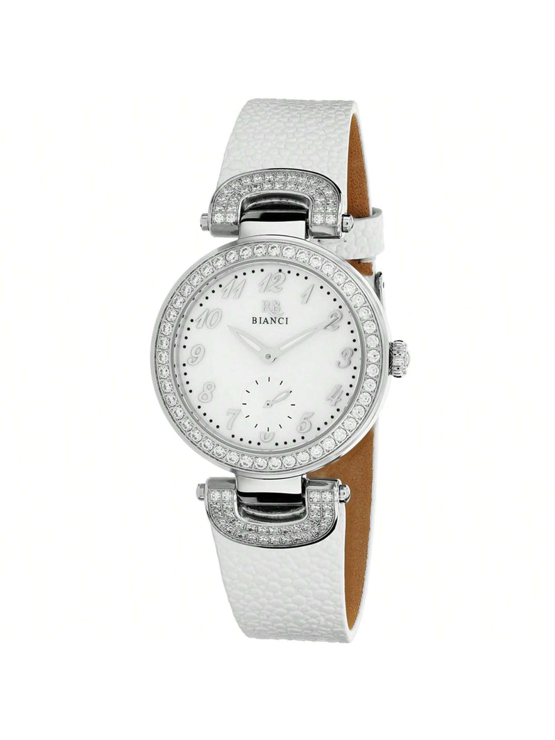 Roberto Bianci Women's Alessandra RB0610 Strap White mother of pearl Dial Quartz Movement Buckle Clasp 31mm Round Watch