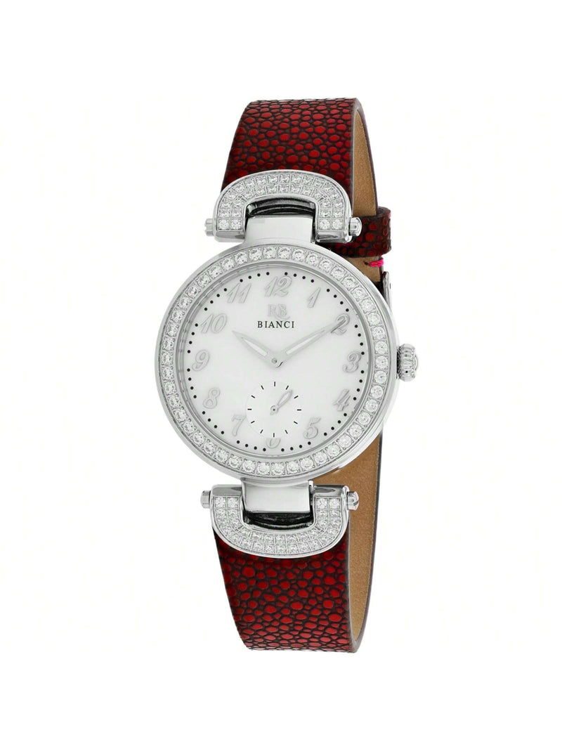 Roberto Bianci Women's Alessandra RB0613 Strap White mother of pearl Dial Quartz Movement Buckle Clasp 31mm Round Watch