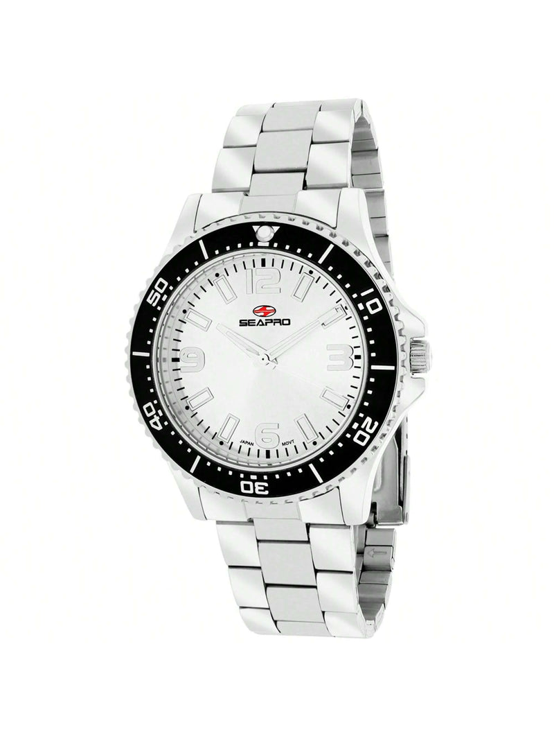 Seapro Women's Tideway SP5410 Bracelet White Dial Quartz Movement Fold Over Clasp 40mm Round Watch