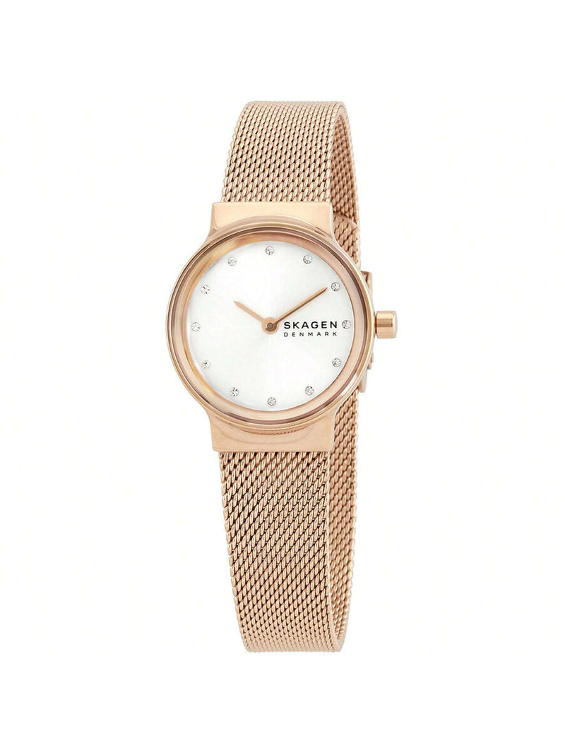 Skagen Women's Freja SKW2665 Bracelet Silver Dial Quartz Movement Jewelry Clasp 26mm Round Watch