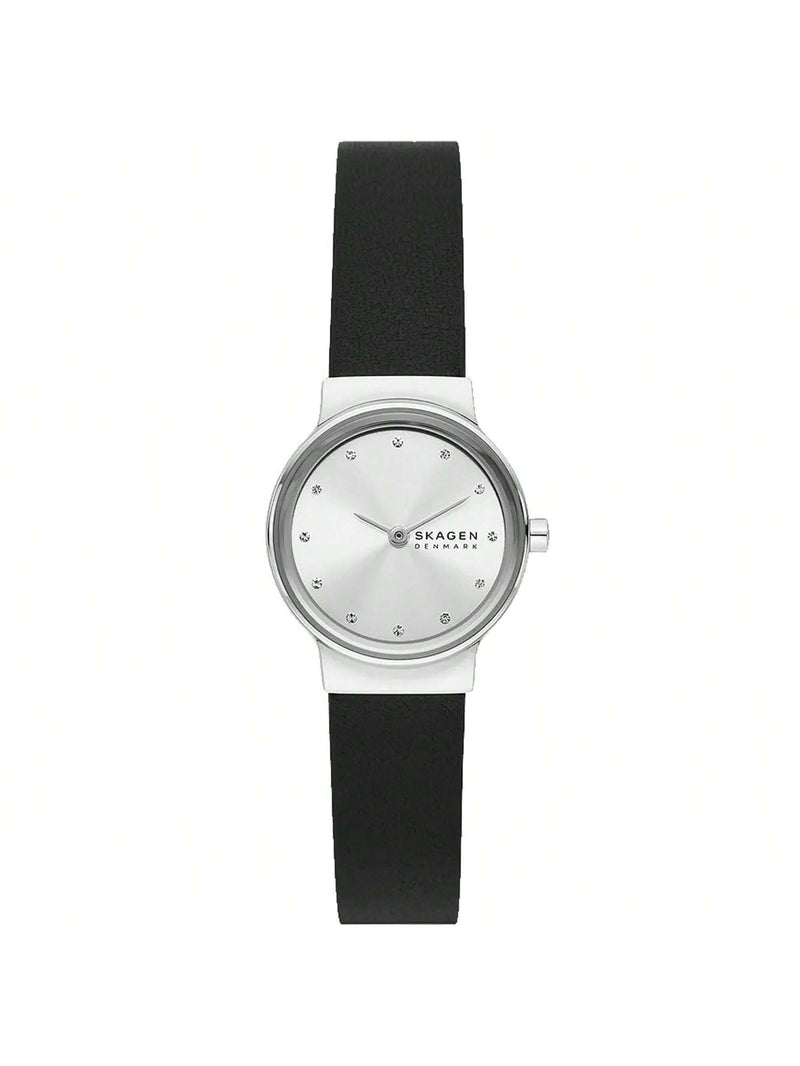Skagen Women's Freja SKW3119 Strap Silver Dial Quartz Movement Tang Clasp 26mm Round Watch