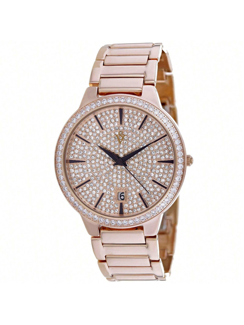 Christian Van Sant Women's Alessia CV0294A Bracelet Rose Gold Dial Quartz Movement Deployment Clasp 38mm Round Watch