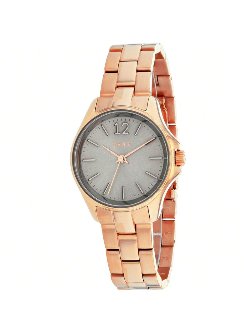 DKNY Women's Eldridge NY2524 Bracelet Grey Dial Quartz Movement Fold over Clasp 30mm Round Watch