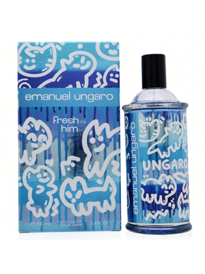 Emanuel Ungaro Fresh For Him by Ungaro Men Eau De Toilette Spray 3.4 oz