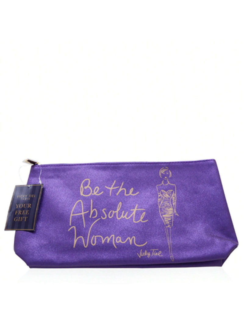 Be The Absolute - Purple by Vicky Tiel for Women - 1 Pc Cosmetic Bag