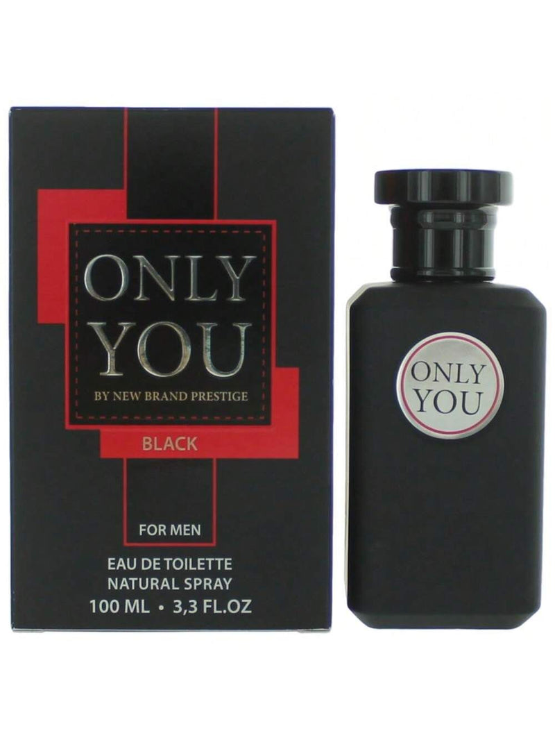 Only You Black by New Brand, 3.3 oz EDT Spray for Men